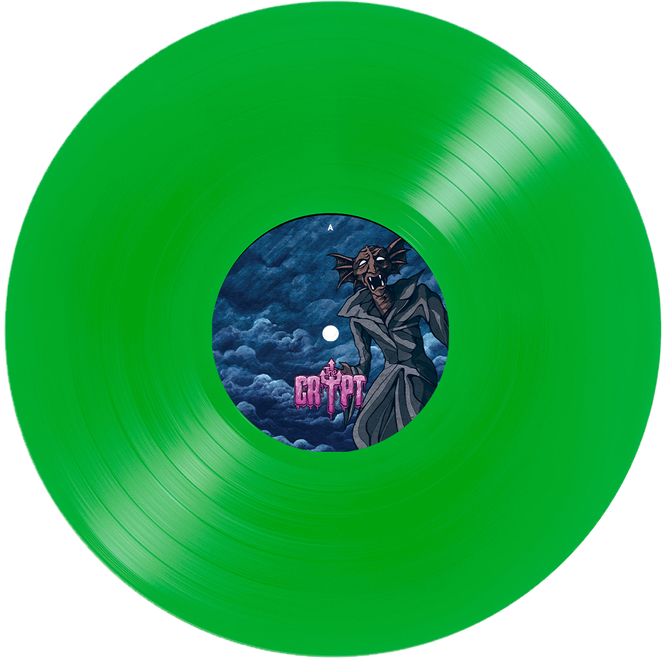 THE CRYPT - S/T (GREEN VINYL LP) SIGNED! - 3
