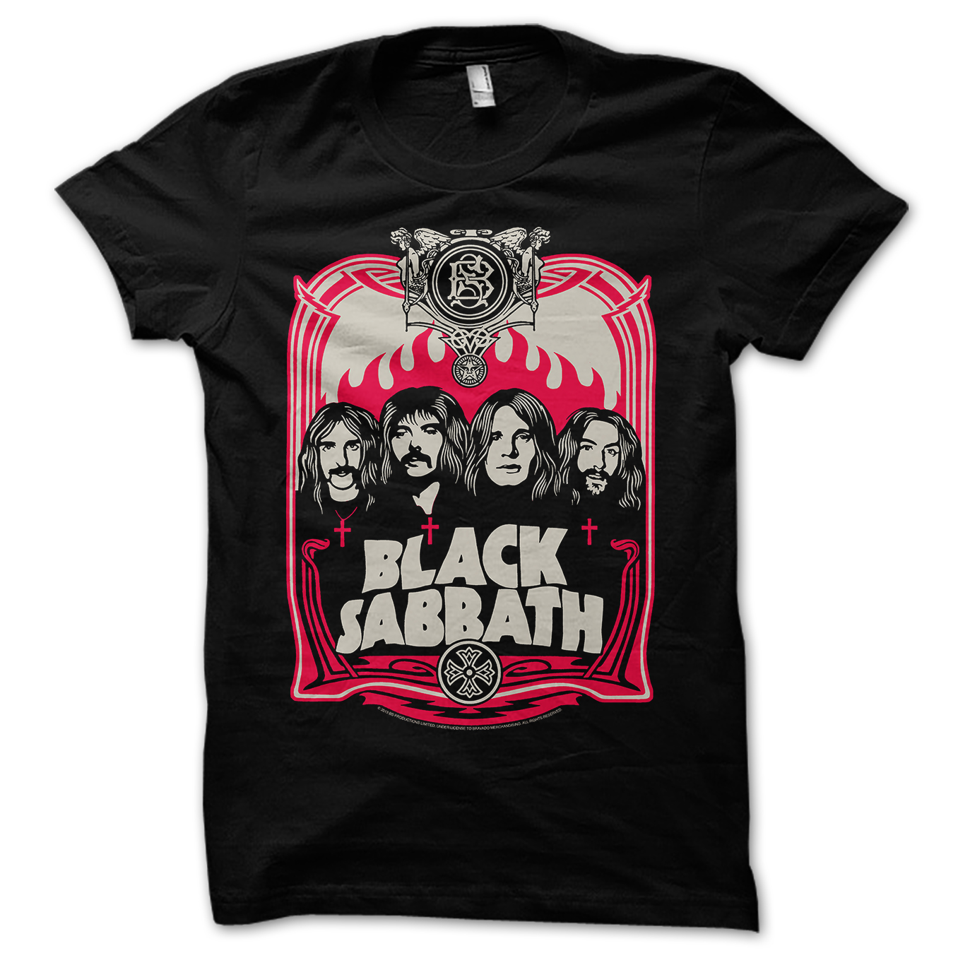 BLACK SABBATH - T-SHIRT, RED FLAMES