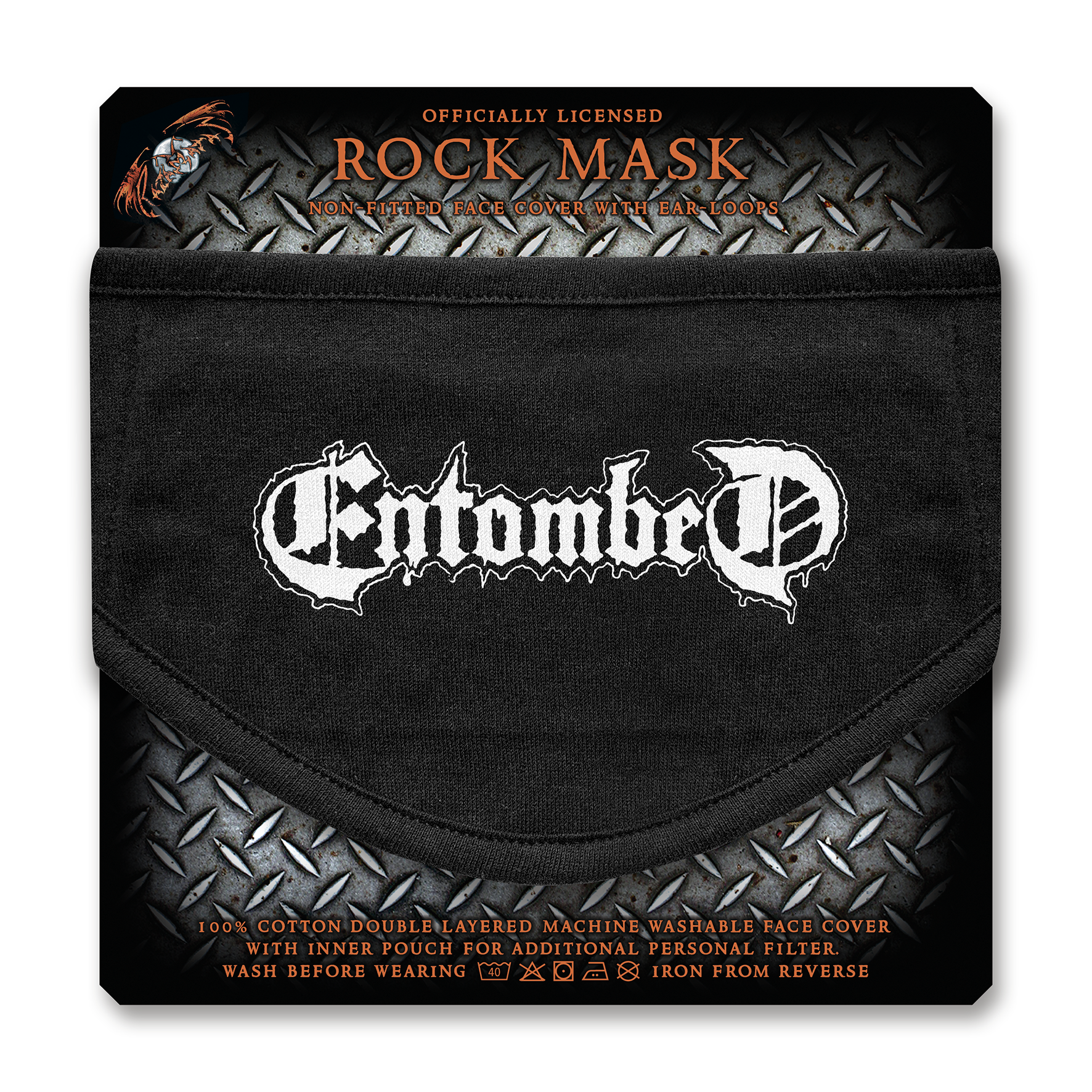 ENTOMBED - PROTECTION MASK, LOGO - 2
