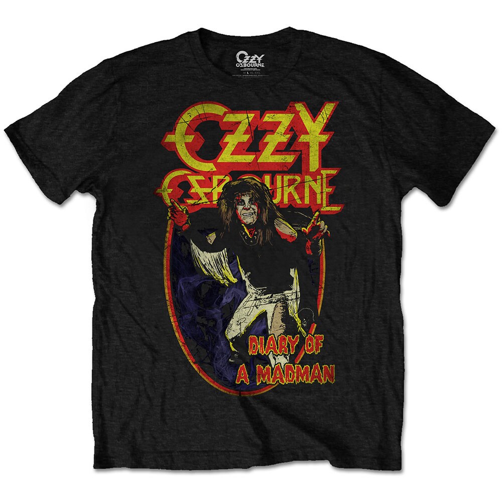 Ozzy Osbourne Unisex T-Shirt: Diary of a Mad Man (Medium)