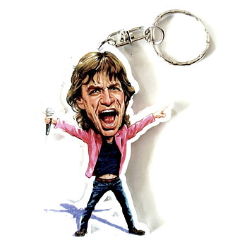 Nyckelring: Stones - Mick Jagger