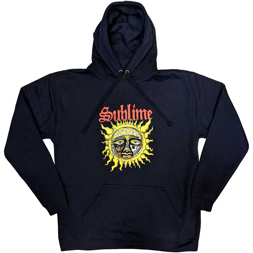 Sublime Unisex Pullover Hoodie: Yellow Sun (Large)