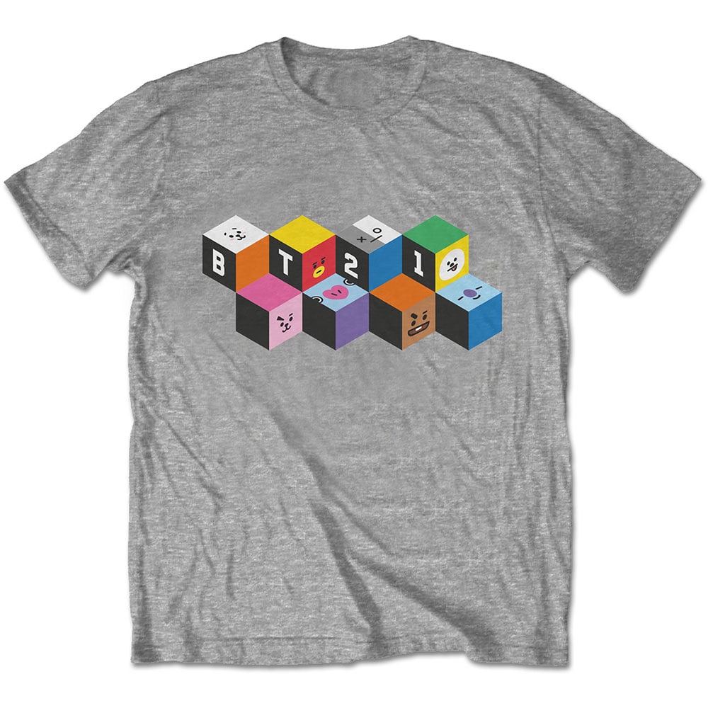 BT21 Unisex T-Shirt: Blocks (Large)
