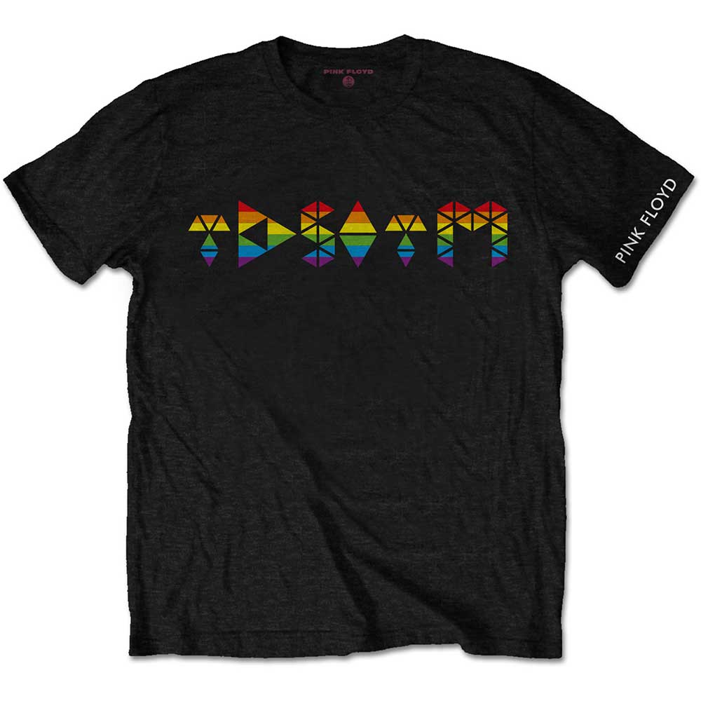 Pink Floyd Unisex T-Shirt: Dark Side Prism Initials (Large) - 2
