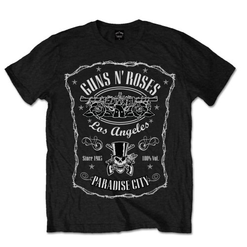 Guns N' Roses Unisex T-Shirt: Paradise City Label (Medium) - 2