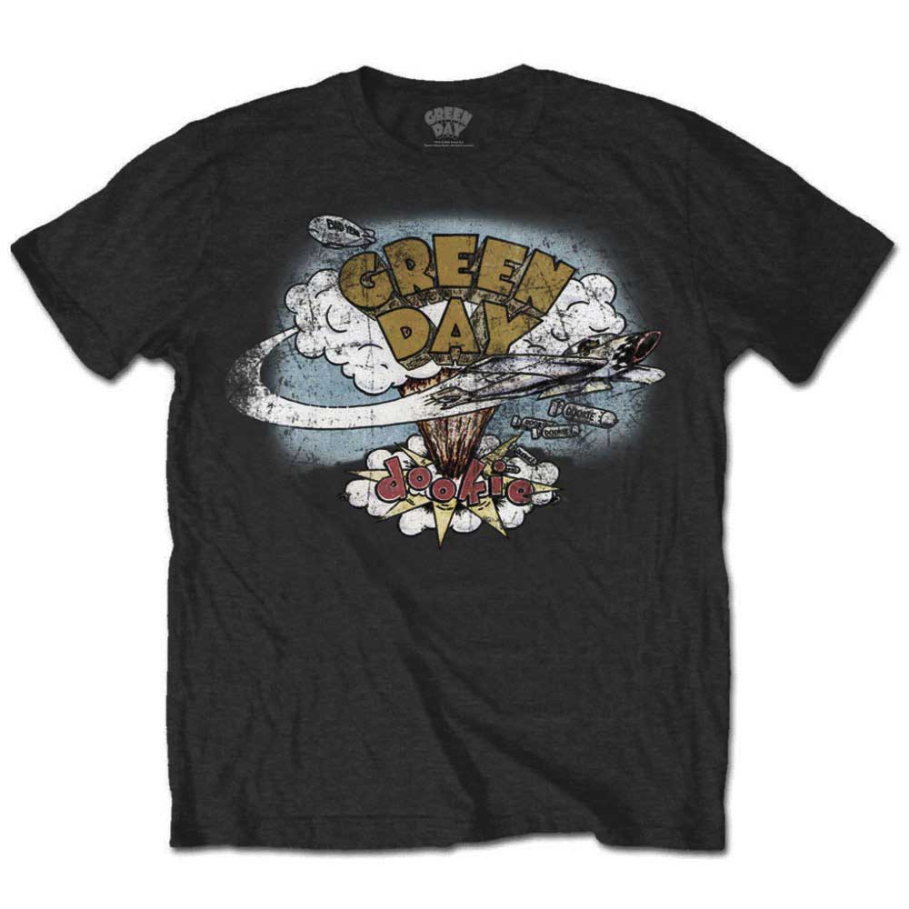Green Day Unisex T-Shirt: Dookie Vintage (Large)