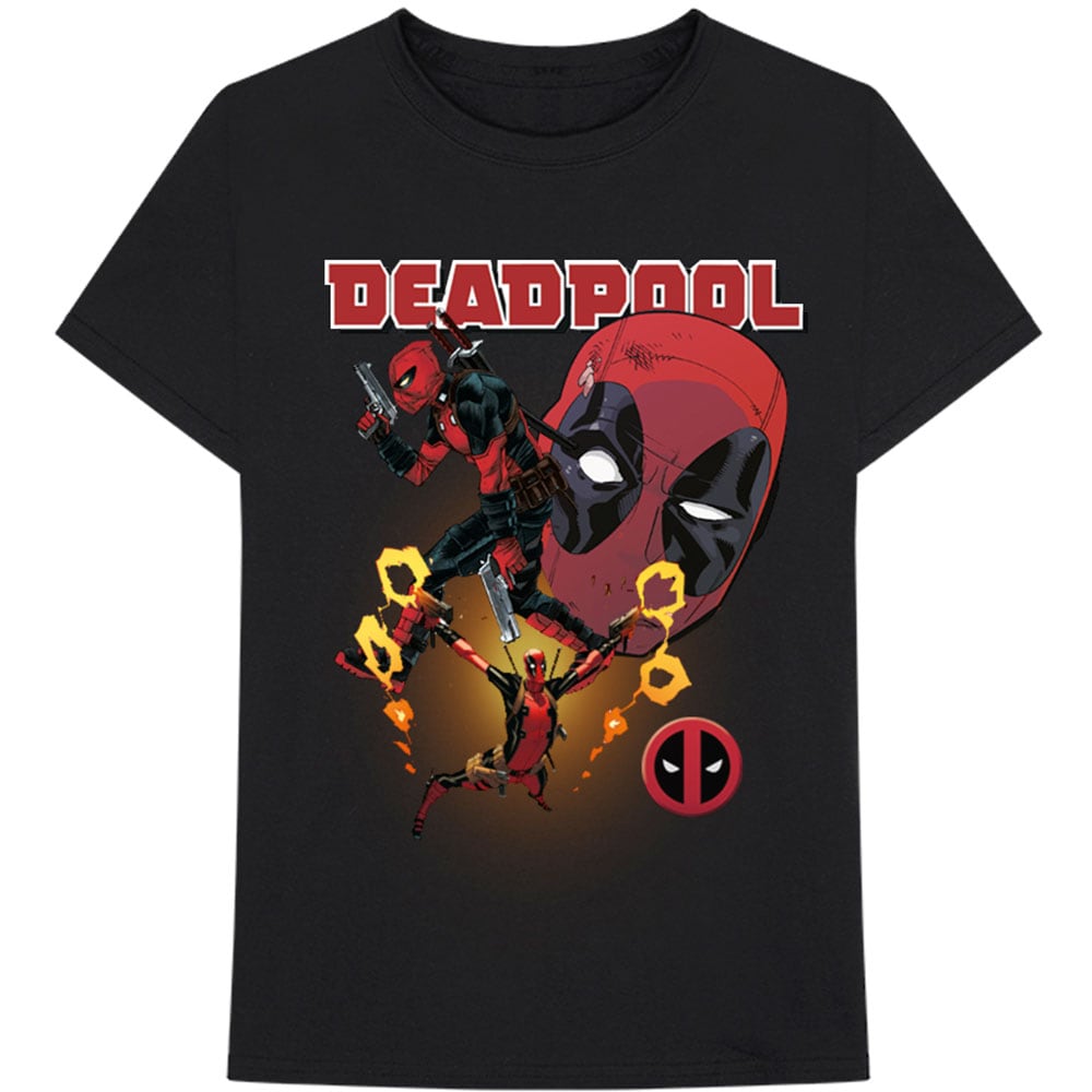 Marvel Comics Unisex T-Shirt: Deadpool Collage 2 (Large)
