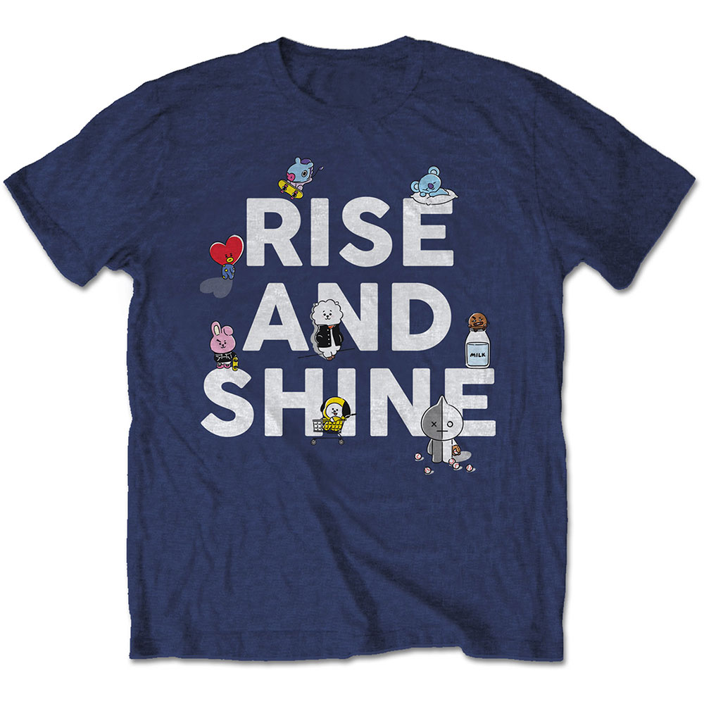 BT21 Unisex T-Shirt: Rise And Shine (Small)