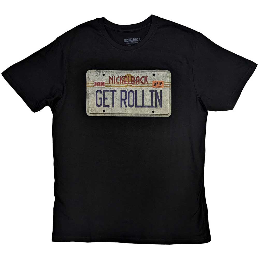 Nickelback Unisex T-Shirt: License Plate (Small)