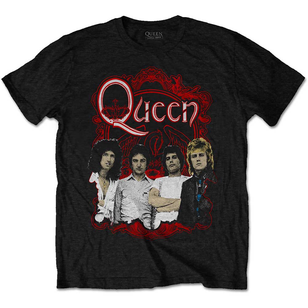 Queen Unisex T-Shirt: Ornate Crest Photo (XX-Large)