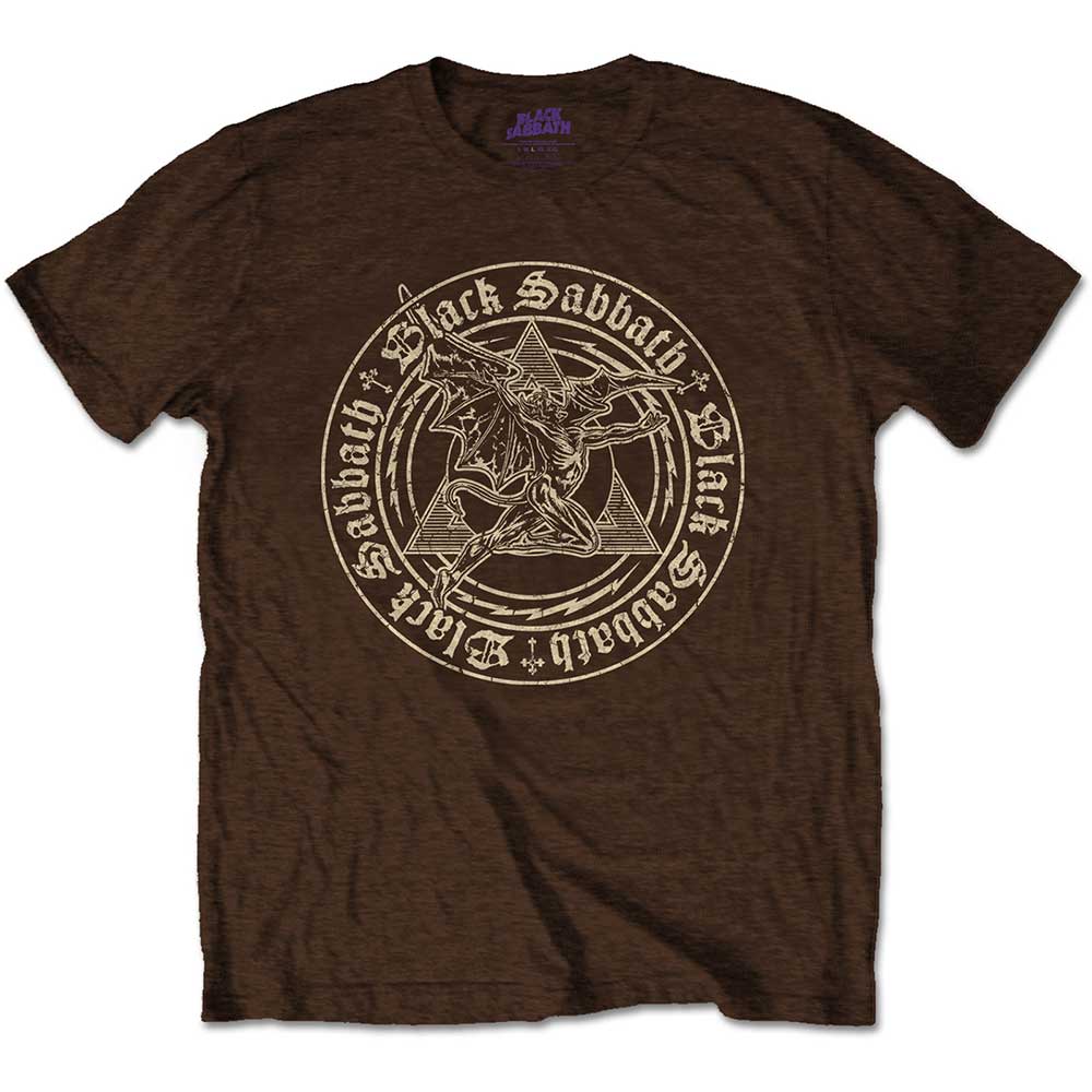 Black Sabbath Unisex T-Shirt: Henry Pyramid Emblem (Small)