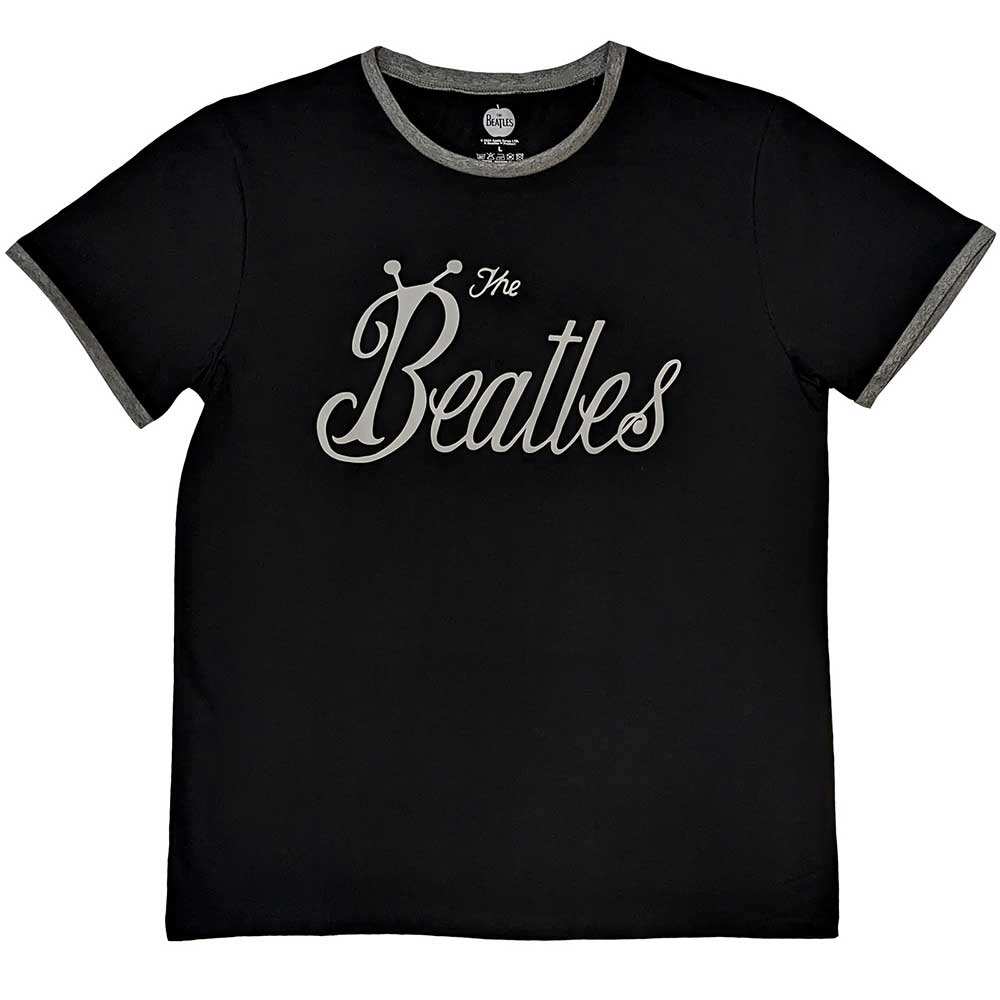 The Beatles Unisex Ringer T-Shirt: Bug Logo (Medium)