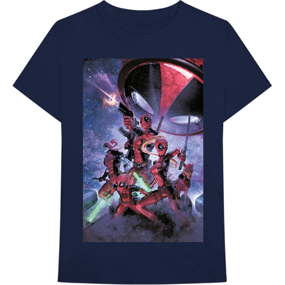 Marvel Comics Unisex T-Shirt: Deadpool Family (XX-Large)