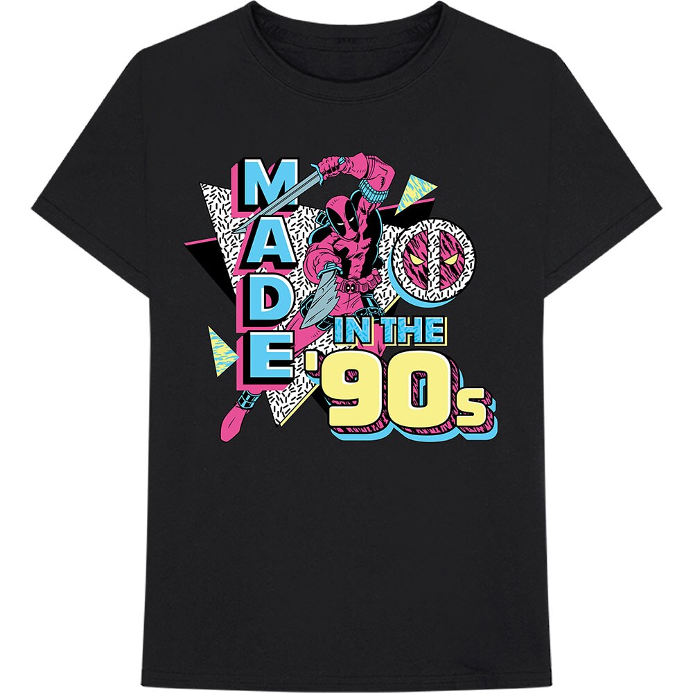 Marvel Comics Unisex T-Shirt: Deadpool Made In The 90s (Large)