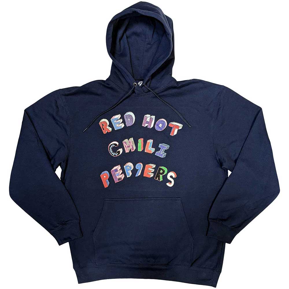 Red Hot Chili Peppers Unisex Pullover Hoodie: Colourful Letters (XX-Large)