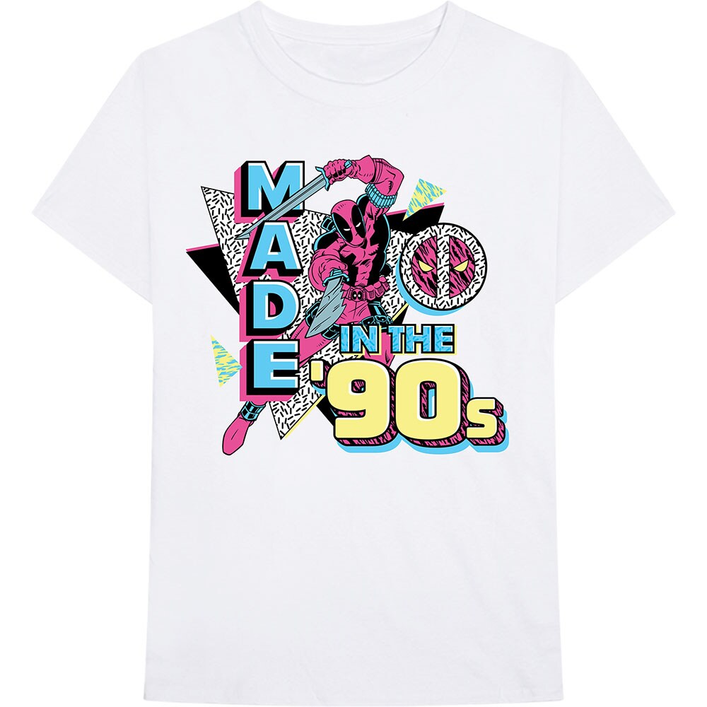 Marvel Comics Unisex T-Shirt: Deadpool Made In The 90s (Medium)