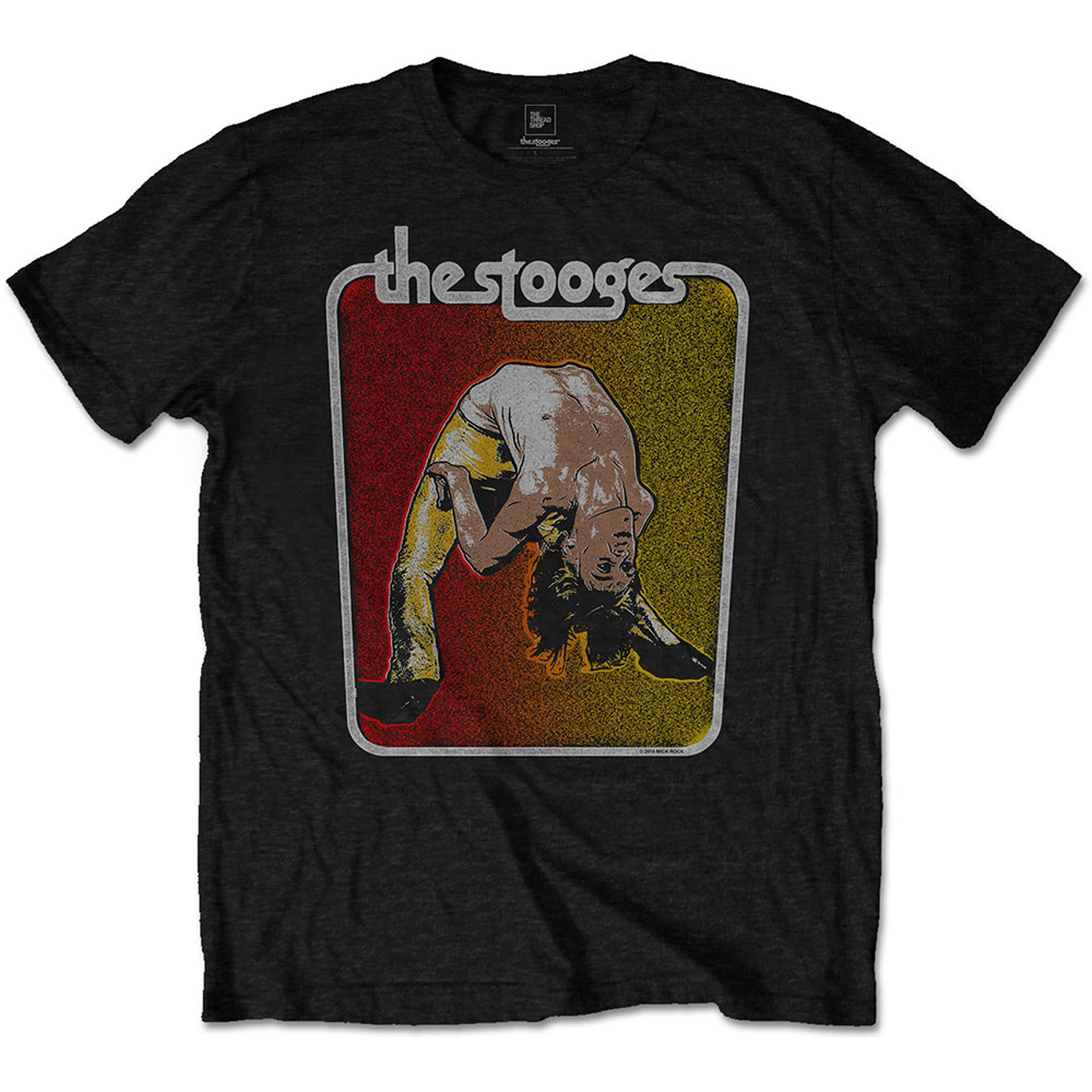 Iggy & The Stooges Unisex T-Shirt: Iggy Bent Double (Large)
