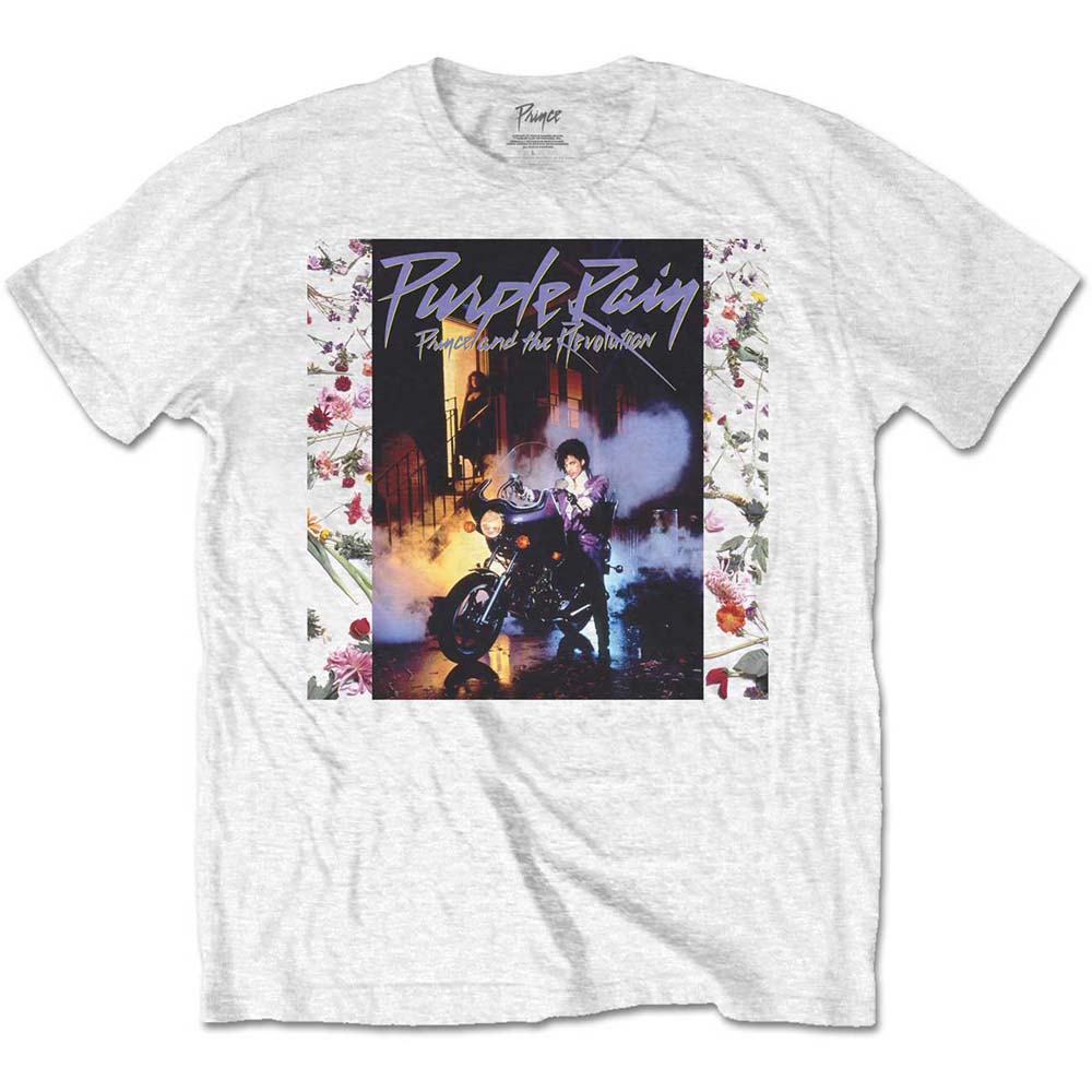 Prince Unisex T-Shirt: Purple Rain Album (Large)