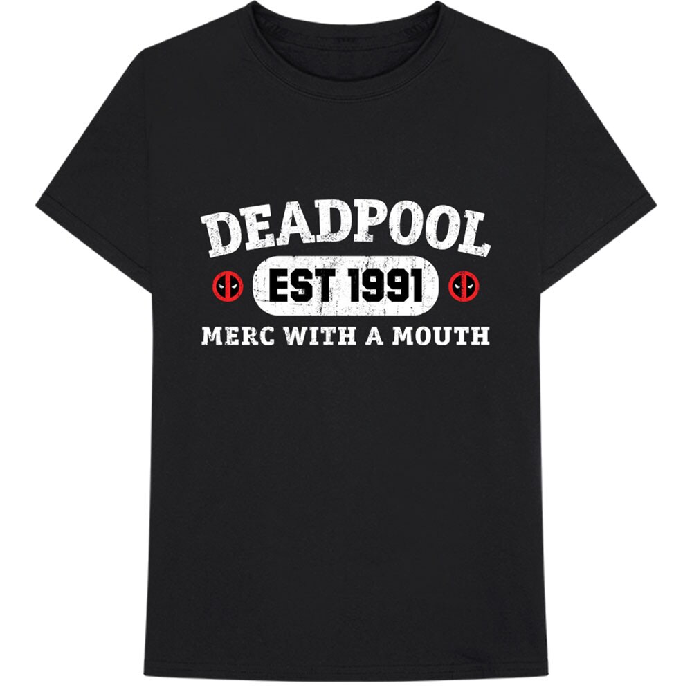 Marvel Comics Unisex T-Shirt: Deadpool Merc With A Mouth (Medium)