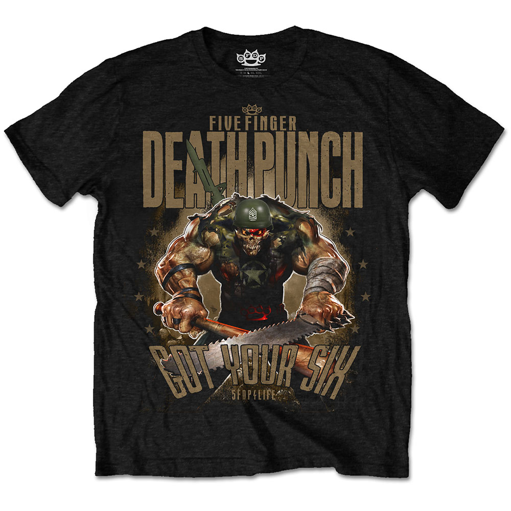 Five Finger Death Punch Unisex T-Shirt: Sgt Major (Large)