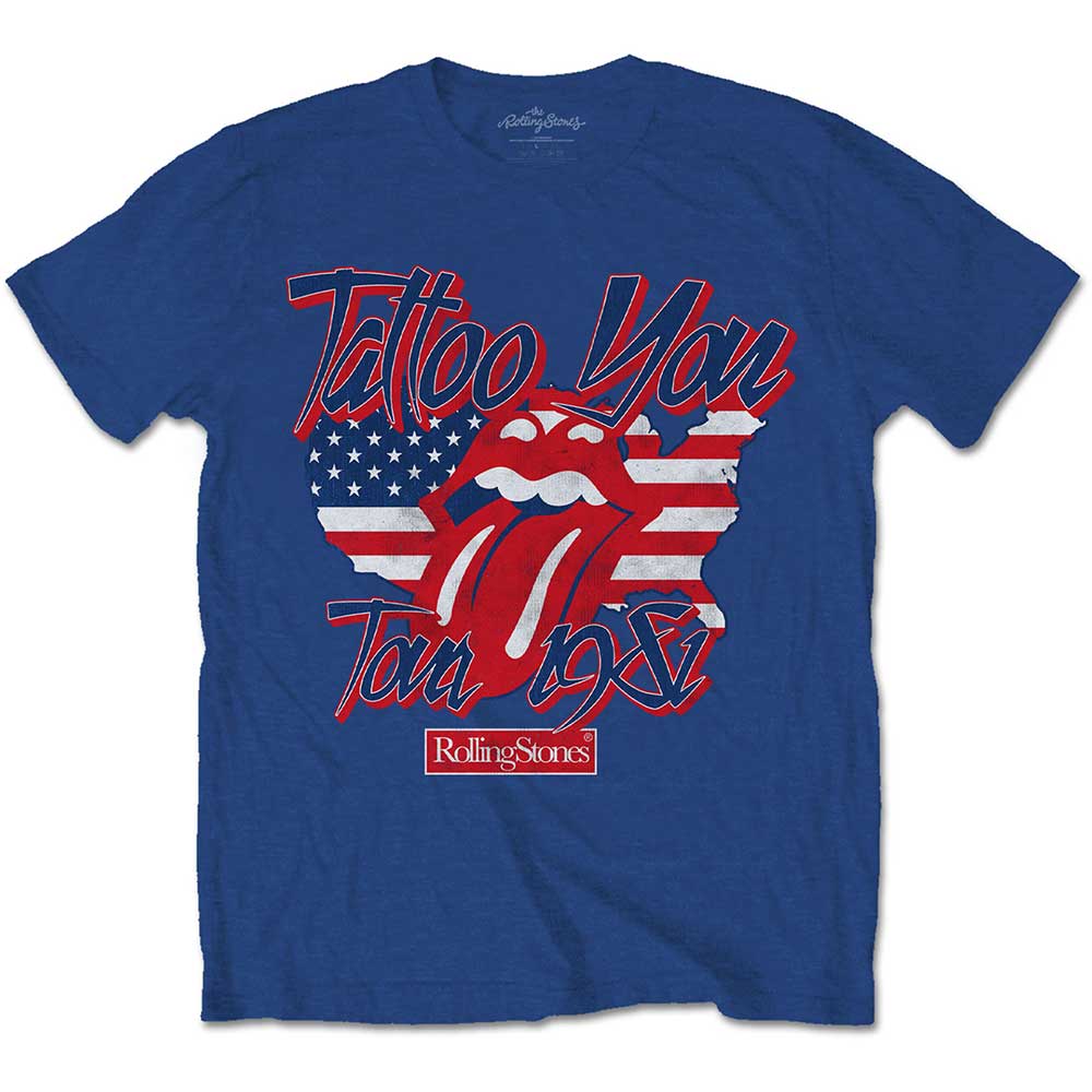 The Rolling Stones Unisex T-Shirt: Tattoo You Americana (Medium)