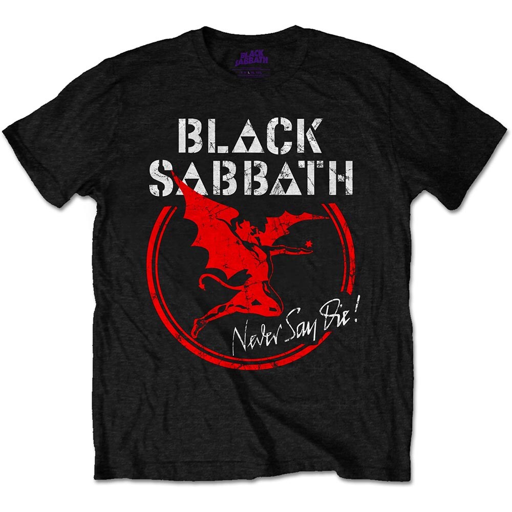 Black Sabbath Unisex T-Shirt: Archangel Never Say Die (Medium) - 2