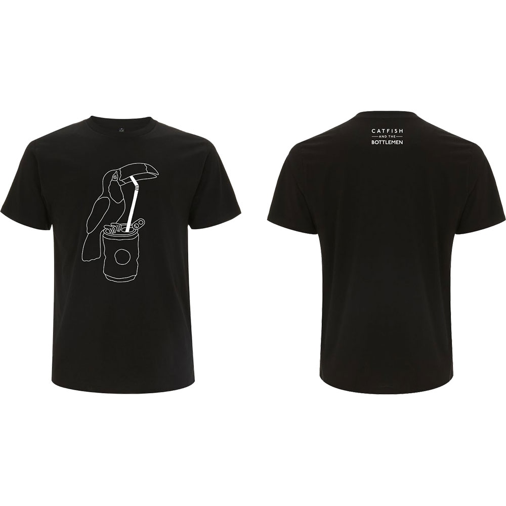 Catfish & The Bottlemen Unisex T-Shirt: Toucan (Back Print) (X-Large)