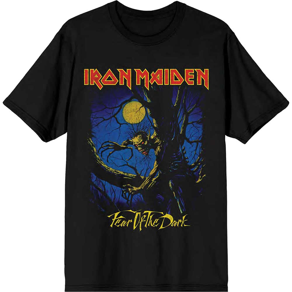 Iron Maiden Unisex T-Shirt: Fear of the Dark Moonlight (X-Large)