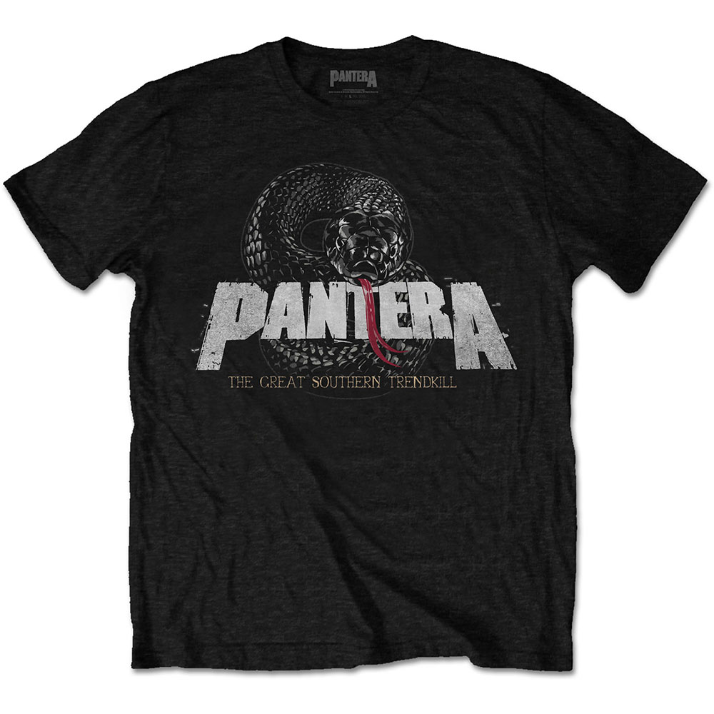 Pantera Unisex T-Shirt: Snake Logo (Medium)