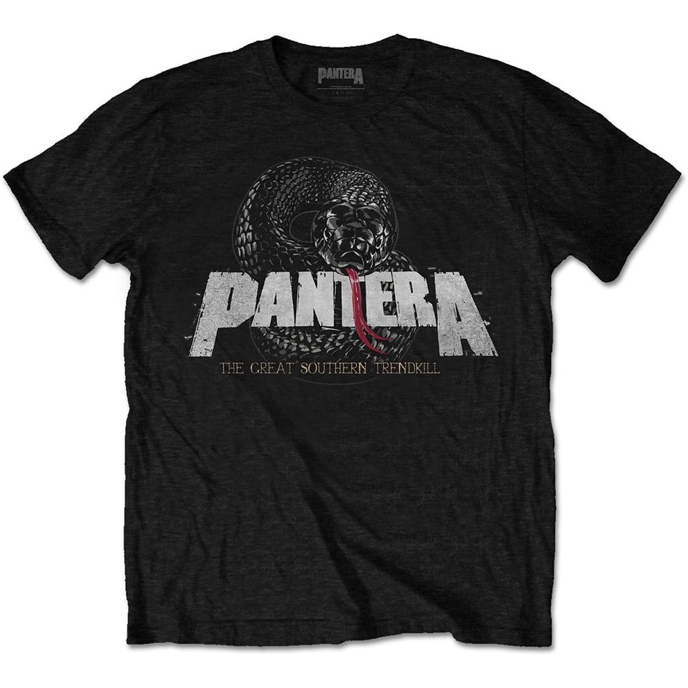 Pantera Unisex T-Shirt: Snake Logo (Large)