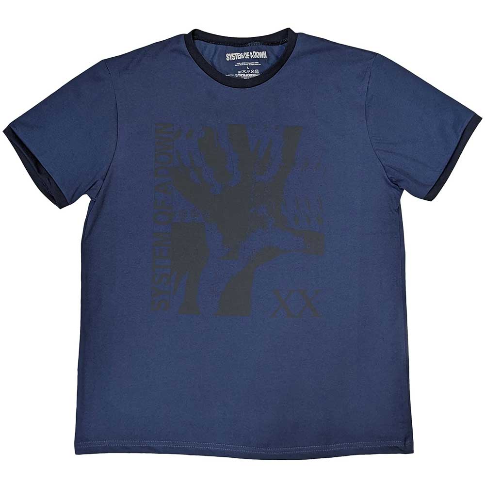 System Of A Down Unisex Ringer T-Shirt: Intoxicated (Medium)