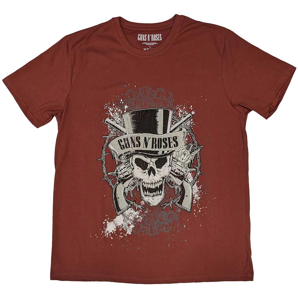 Guns N' Roses Unisex T-Shirt: Faded Skull (Medium)