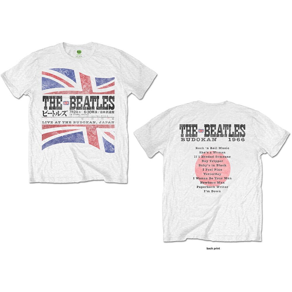 The Beatles Unisex T-Shirt: Budokan Set List (Back Print) (Medium) - 2