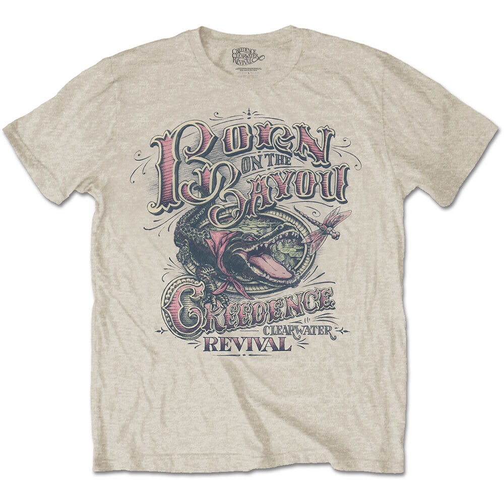 Creedence Clearwater Revival Unisex T-Shirt: Born on the Bayou (Large)