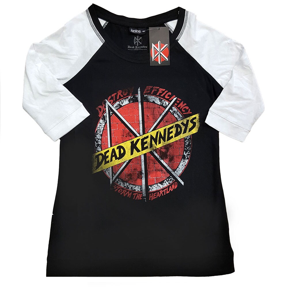 Dead Kennedys Ladies Raglan T-Shirt: Destroy (XX-Large)