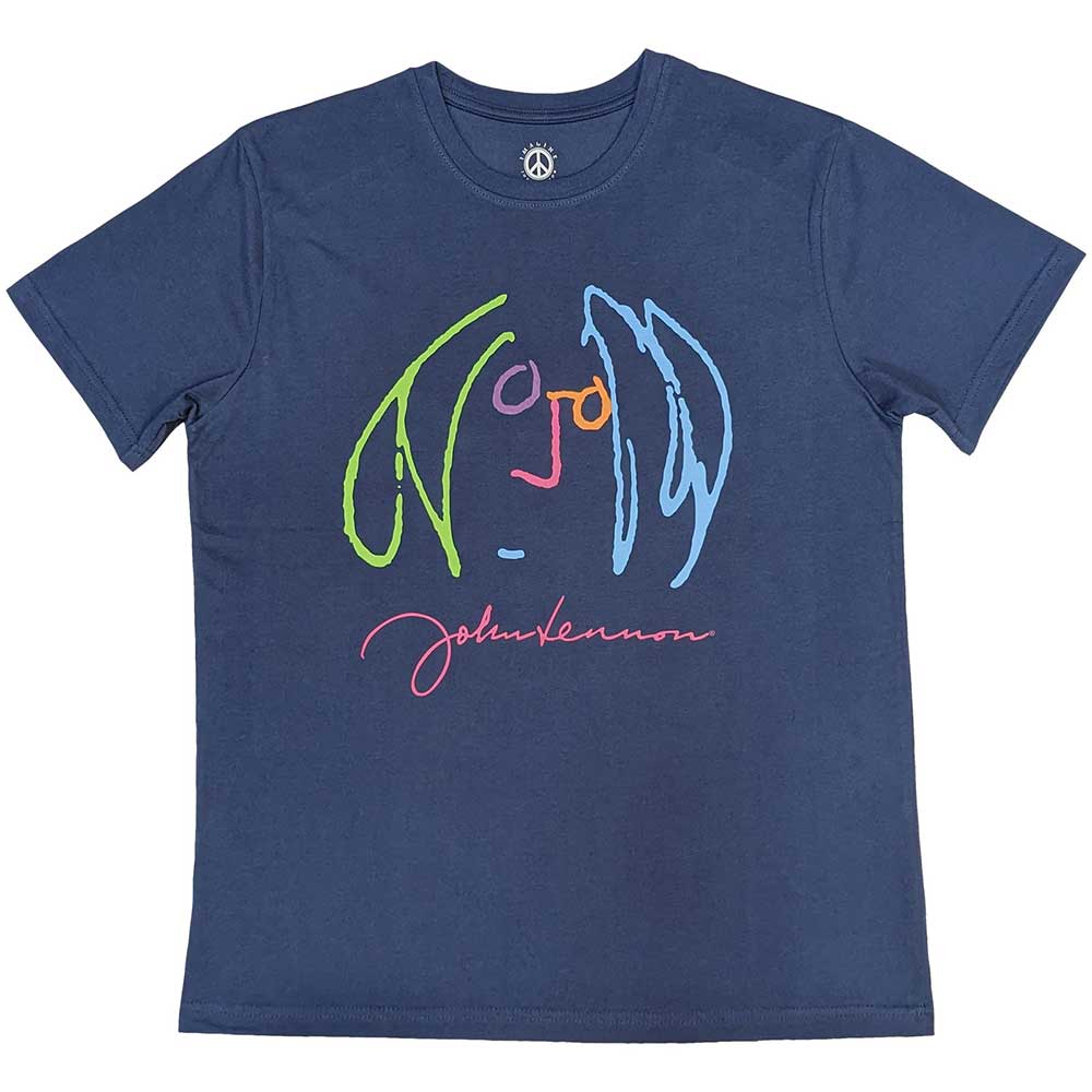 John Lennon Unisex T-Shirt: Self Portrait Full Colour (Large)