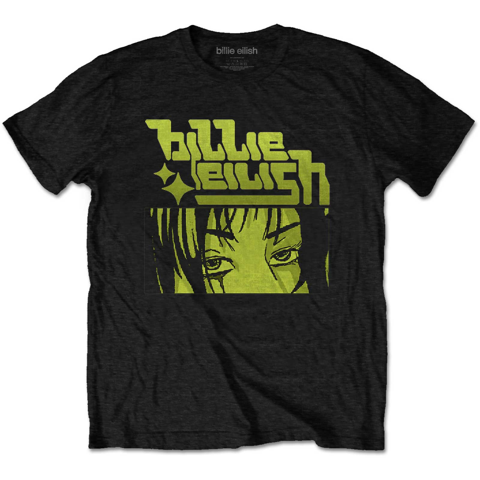 Billie Eilish Unisex T-Shirt: Anime Logo (Small)