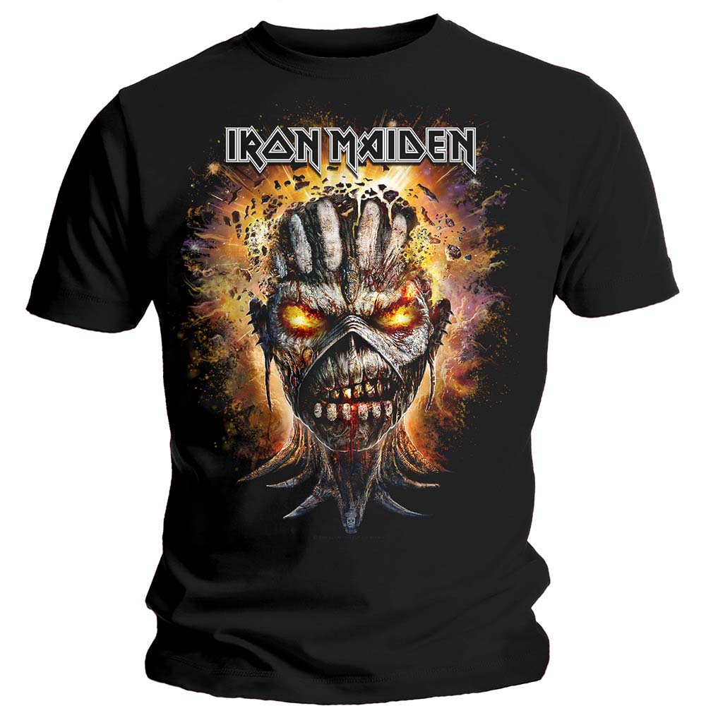 Iron Maiden Unisex T-Shirt: Eddie Exploding Head (Medium)