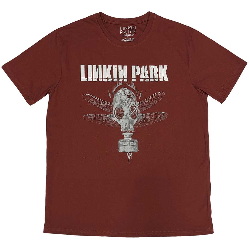 Linkin Park Unisex T-Shirt: Gas Mask (Large)