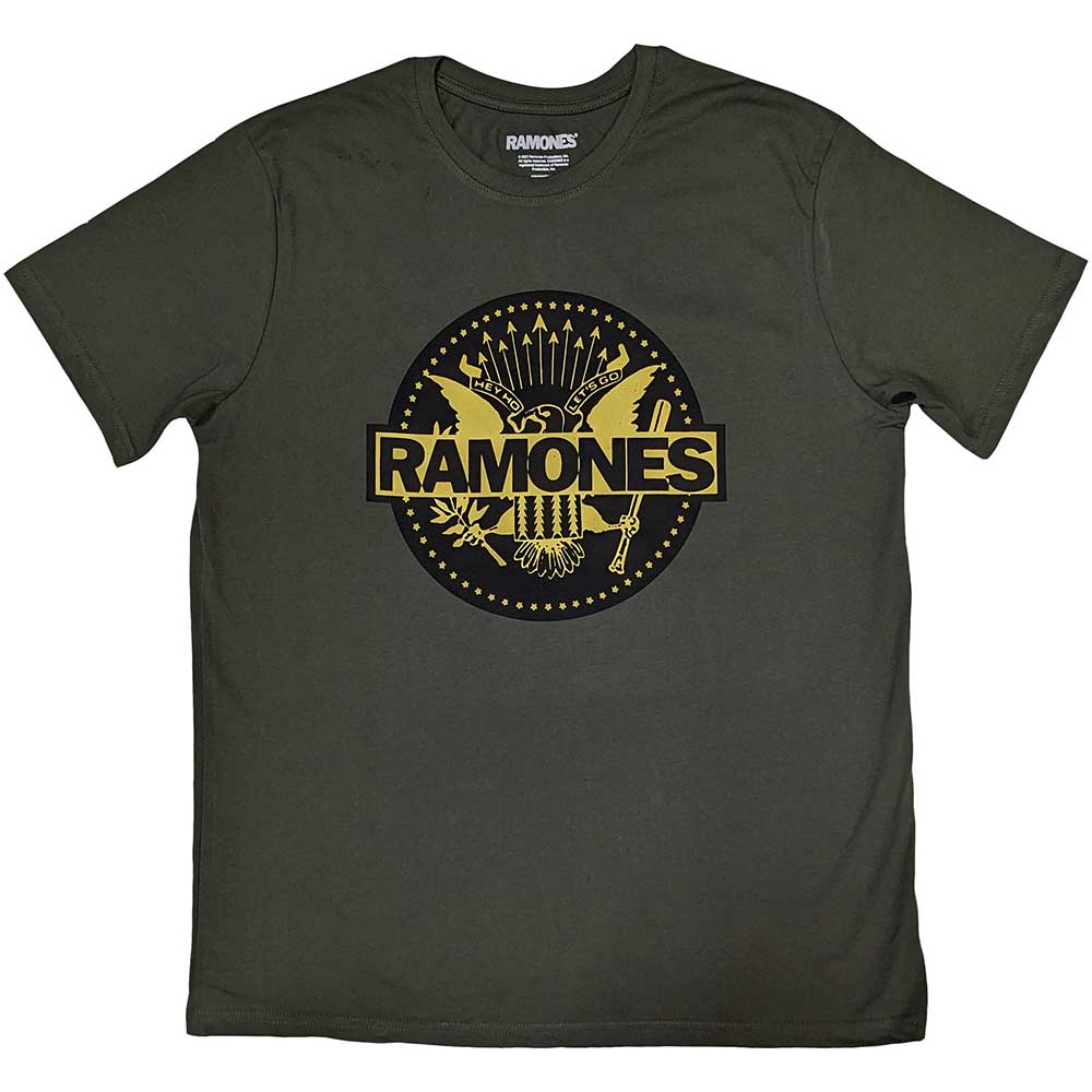 Ramones Unisex T-Shirt: Gold Seal (Medium)