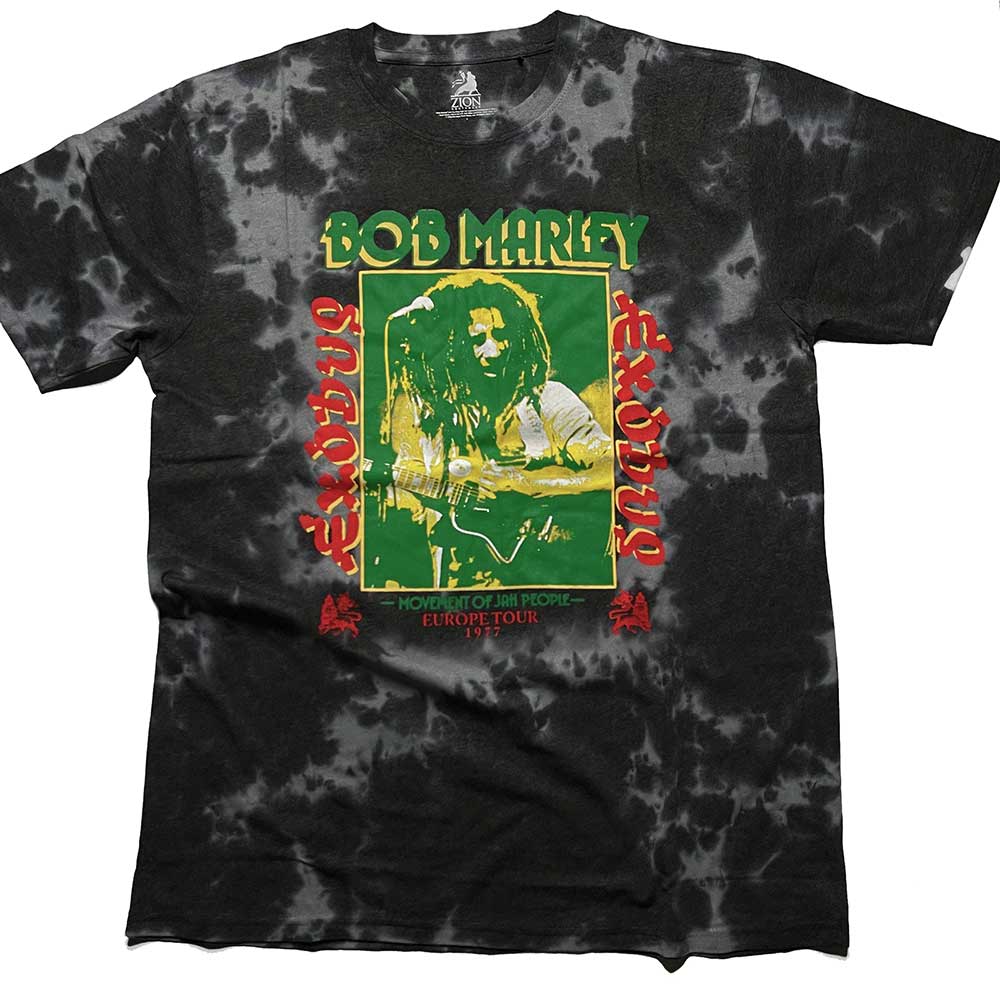 Bob Marley Unisex T-Shirt: Exodus Tie-Dye (Dye-Wash) (X-Large)