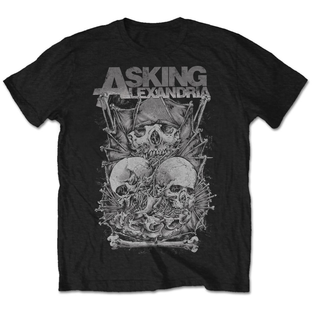 Asking Alexandria Unisex T-Shirt: Skull Stack (X-Large) - 2