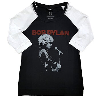 Bob Dylan Ladies Raglan T-Shirt: Sound Check (Small)