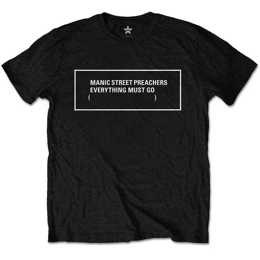 Manic Street Preachers Unisex T-Shirt: Everything Must Go Monochrome (Medium)