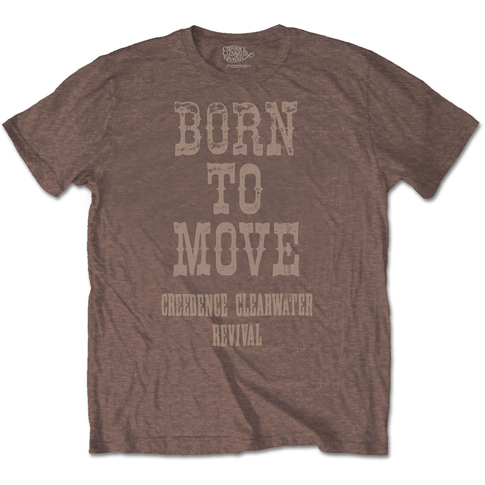 Creedence Clearwater Revival Unisex T-Shirt: Born To Move (Small)