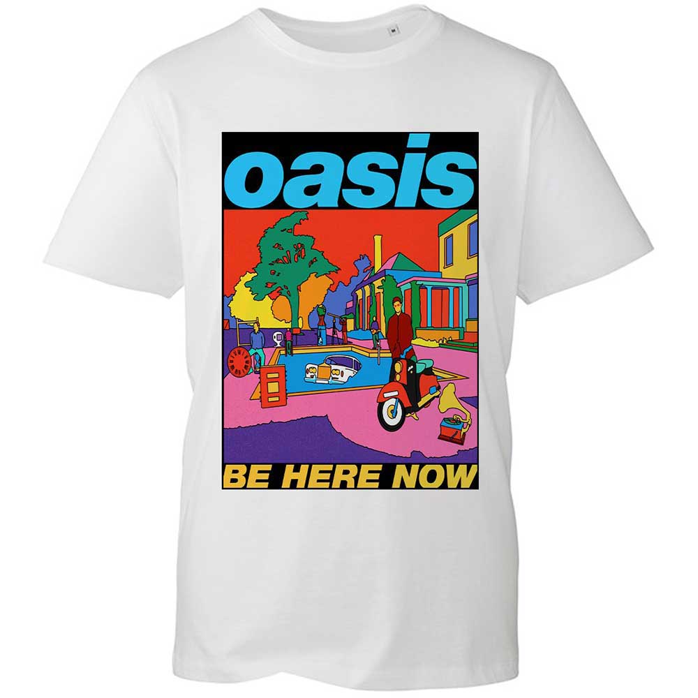 Oasis Unisex T-Shirt: Be Here Now Illustration (Medium)
