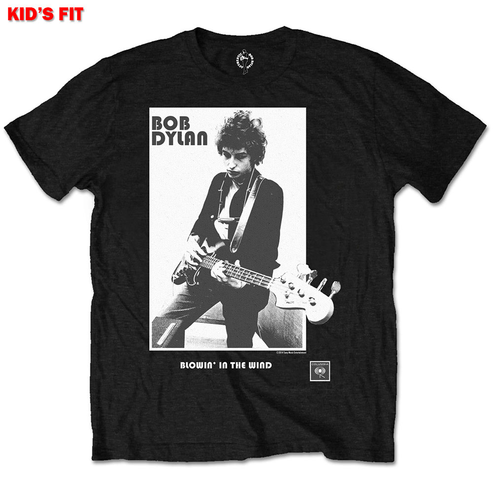 Bob Dylan Kids T-Shirt: Blowing in the Wind (Retail Pack) (7-8 Years)