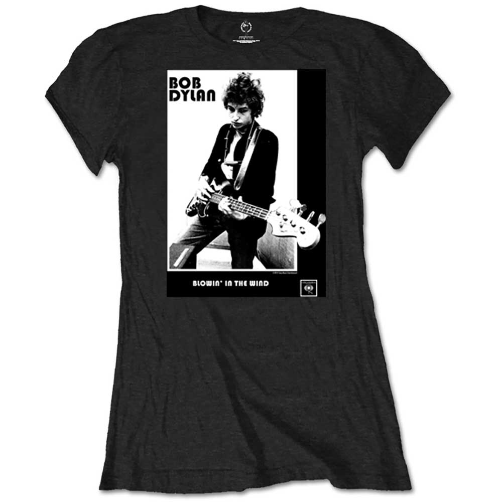 Bob Dylan Ladies T-Shirt: Blowing in the Wind (Retail Pack) (Small)