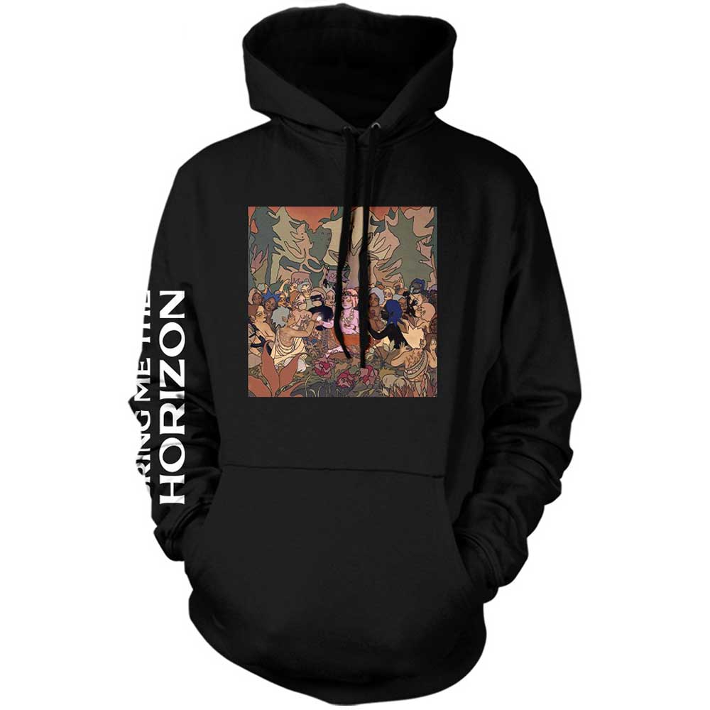 Bring Me The Horizon Unisex Pullover Hoodie: PHSH Cover (Sleeve Print) (Small)
