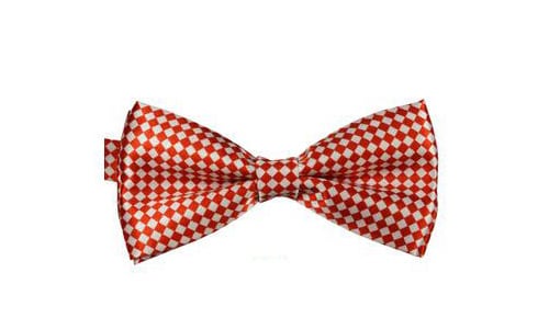 Bowtie: White/red squares